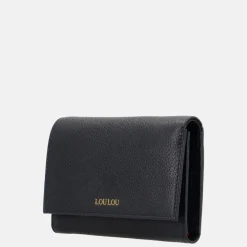 Dames Portemonnees^Loulou Essentiels Petite Fleur portemonnee S dark blue