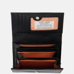 Dames Portemonnees^Loulou Essentiels Petite Fleur portemonnee S black