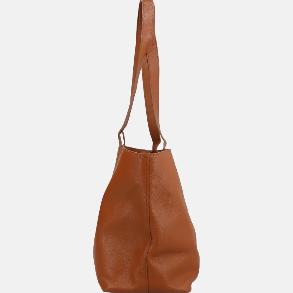 Shoppers^Loulou Essentiels Valerie shopper cognac