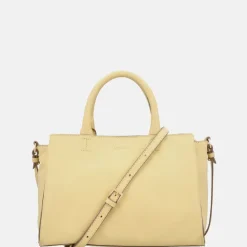 Handtassen^Loulou Essentiels Vera handtas M sorbet yellow