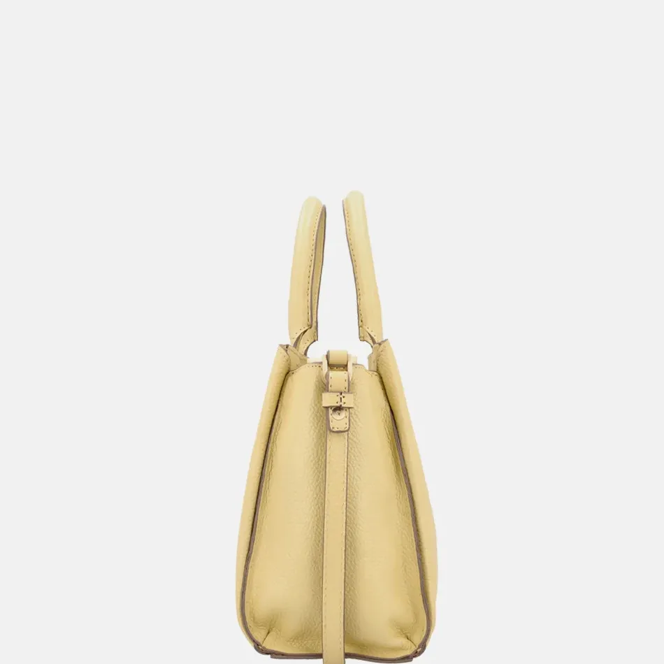 Handtassen^Loulou Essentiels Vera handtas M sorbet yellow