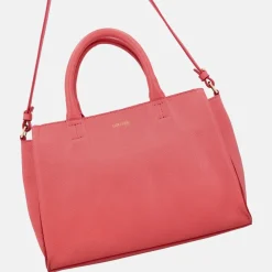Handtassen^Loulou Essentiels Vera handtas M grapefruit