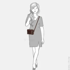 Crossbody Tassen^Micmacbags Everyday crossbody tas donkerbruin