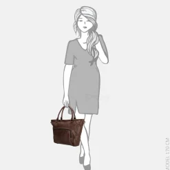 Handtassen^Micmacbags Everyday handtas M donkerbruin