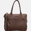 Heren Laptoptassen | Dames Laptoptassen^Micmacbags Everyday laptoptas 15 inch donkerbruin