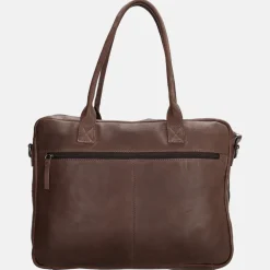 Heren Laptoptassen | Dames Laptoptassen^Micmacbags Everyday laptoptas 15 inch donkerbruin