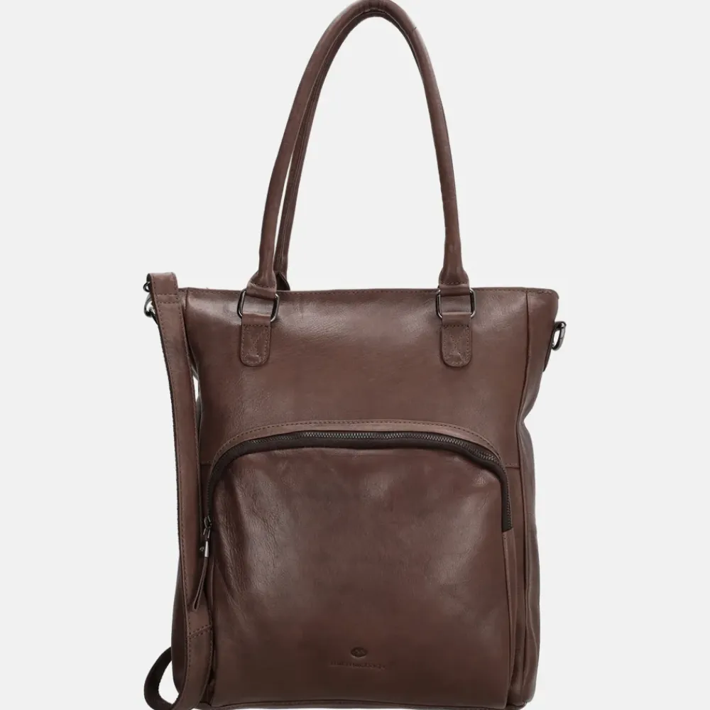 Schoolhandtassen | Dames Laptoptassen^Micmacbags Everyday shopper donkerbruin