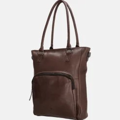Schoolhandtassen | Dames Laptoptassen^Micmacbags Everyday shopper donkerbruin