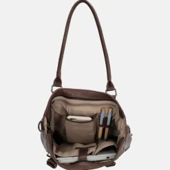 Schoolhandtassen | Dames Laptoptassen^Micmacbags Everyday shopper donkerbruin