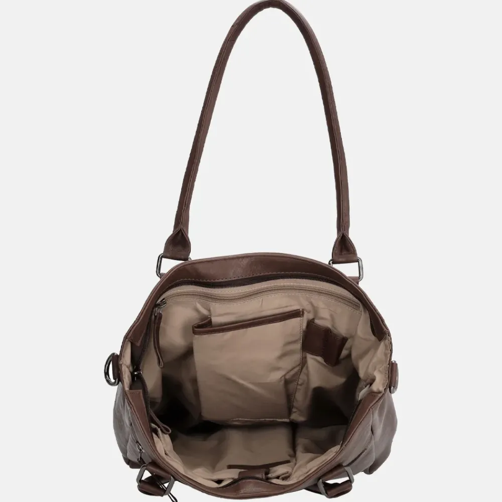 Schoolhandtassen | Dames Laptoptassen^Micmacbags Everyday shopper donkerbruin
