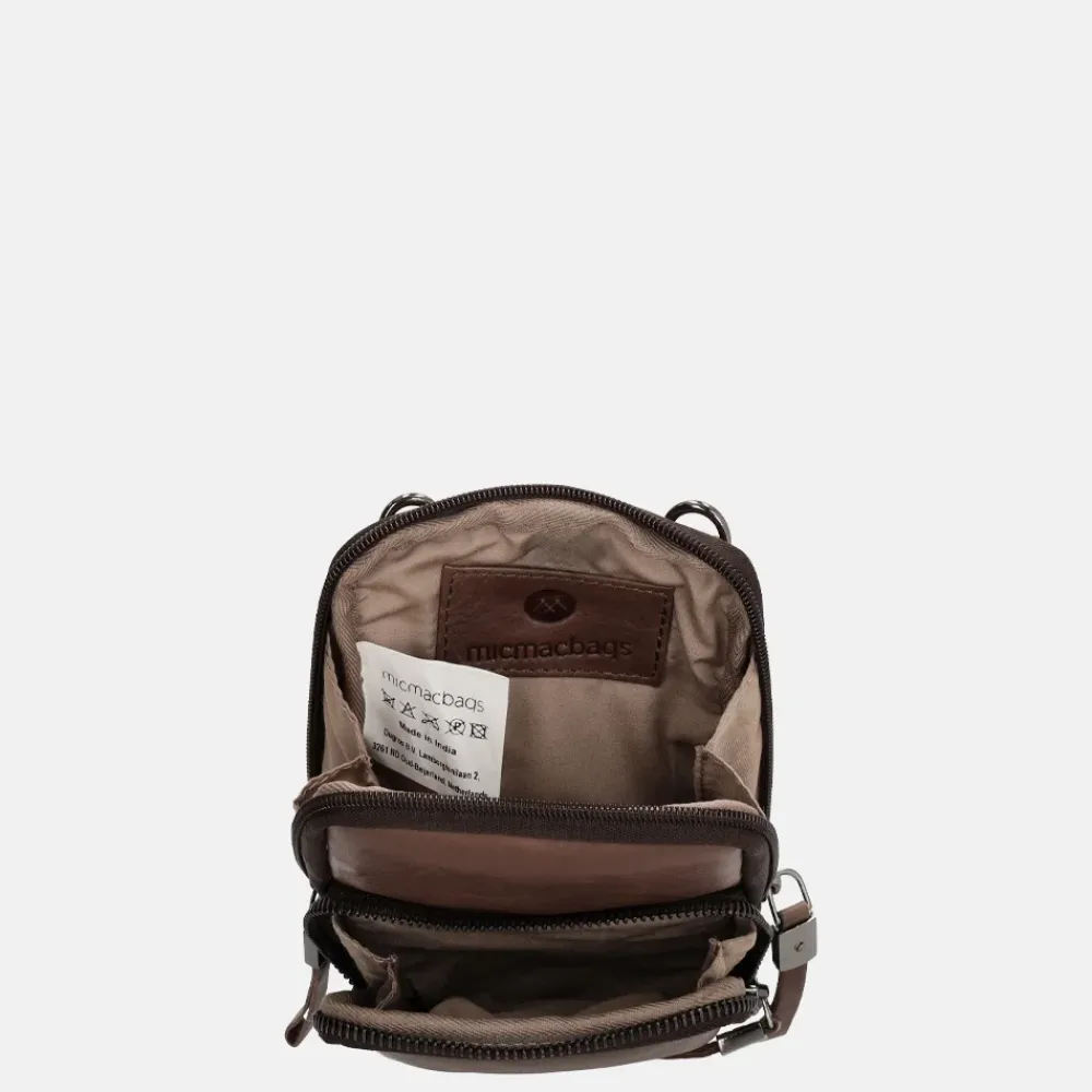 Crossbody Tassen | Telefoontasjes^Micmacbags Everyday telefoontas donkerbruin