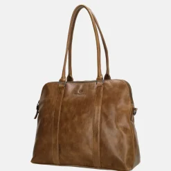 Dames Laptoptassen | Schoolhandtassen^Micmacbags Porto shopper/laptoptas 13 inch bruin