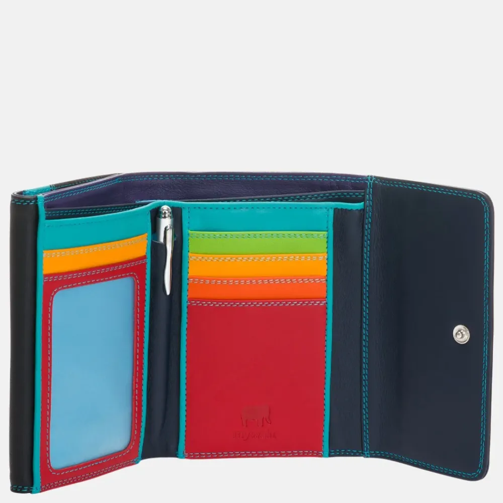 Dames Portemonnees^Mywalit Double flap portemonnee black pace