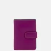 Dames Portemonnees^Mywalit snap portemonnee medium sangria multi
