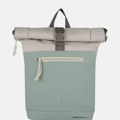 School Rugzakken | School Rugzakken^New Rebels Backham laptoprugzak 15 inch L salie groen