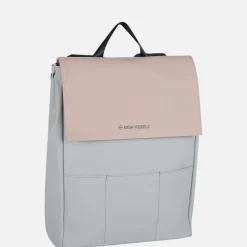 School Rugzakken | School Rugzakken^New Rebels Fane rugzak 15.6 inch oudroze beige