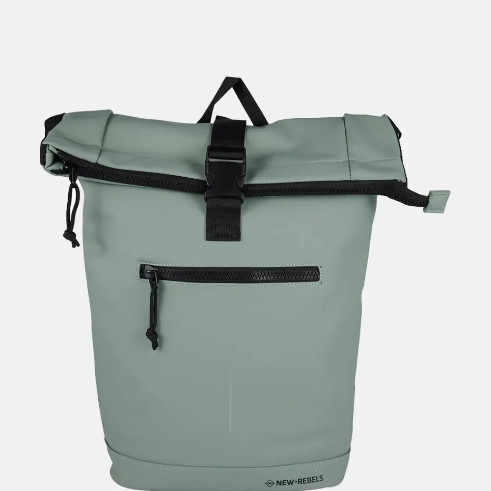 School Rugzakken | School Rugzakken^New Rebels Mart laptop rugzak 15 inch salie green