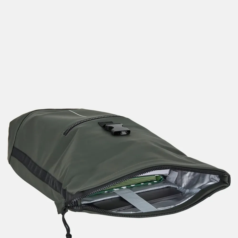 School Rugzakken | School Rugzakken^New Rebels Mart laptoprugzak 15 inch night dark green