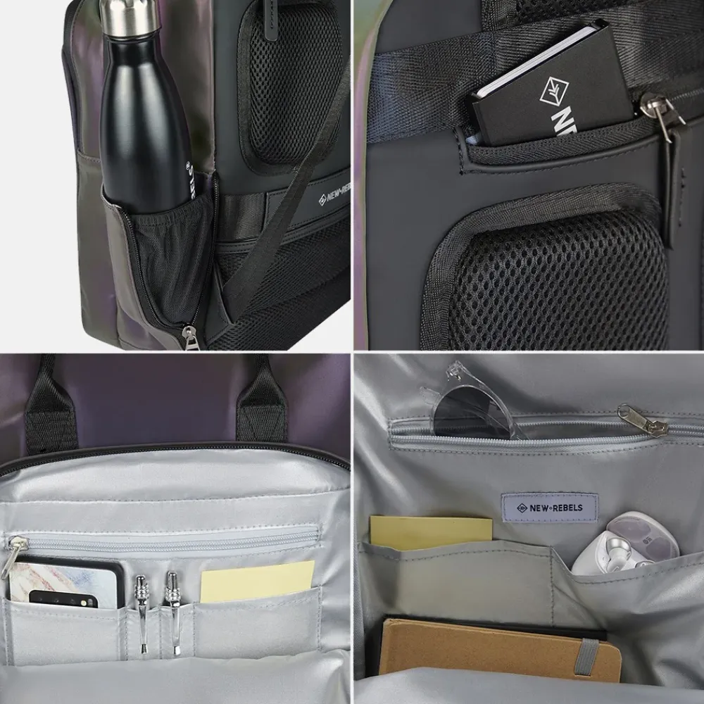 School Rugzakken | School Rugzakken^New Rebels Milwaukee rugzak 15.6 inch twee toon reflectie