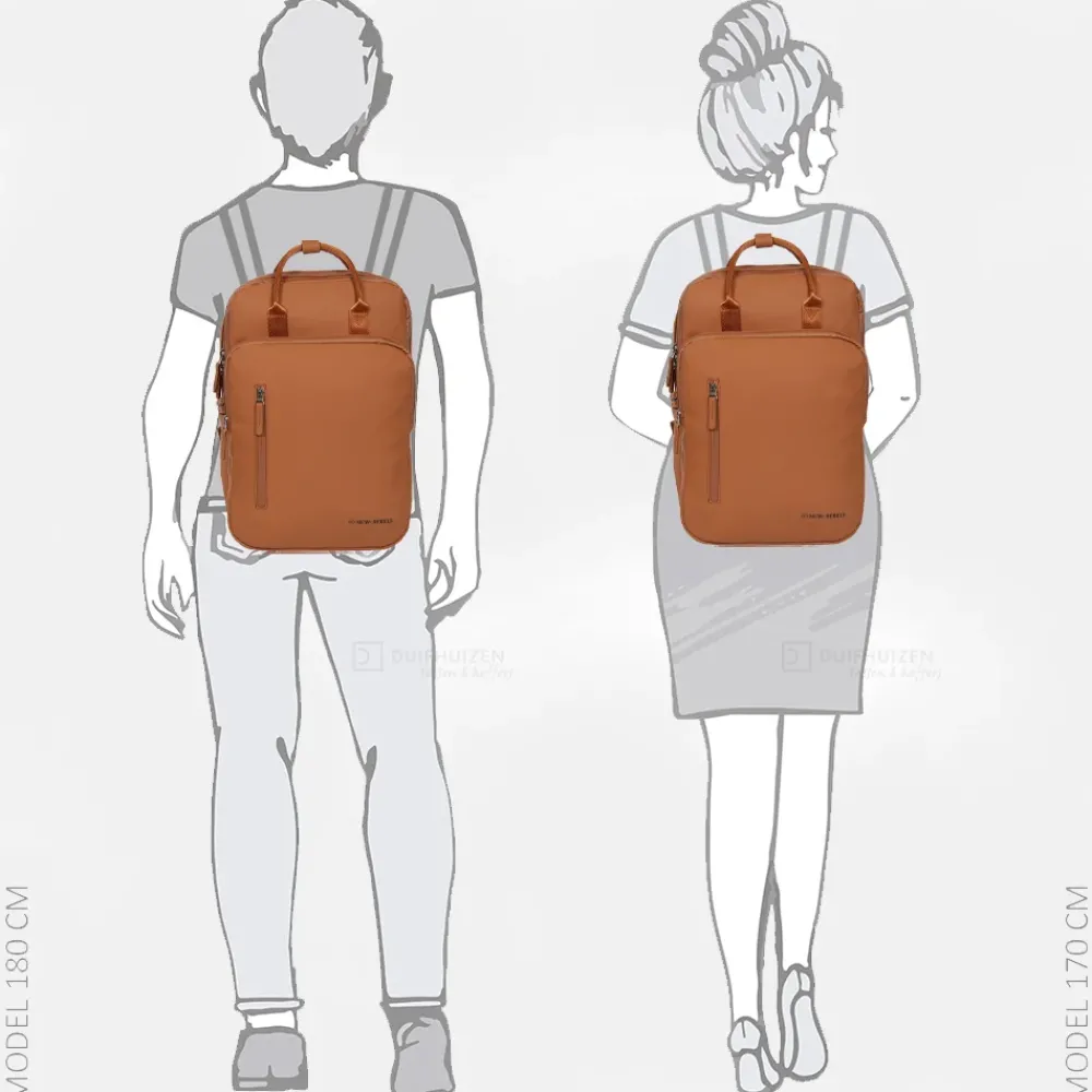 School Rugzakken | School Rugzakken^New Rebels William rugzak 15.6 inch cognac