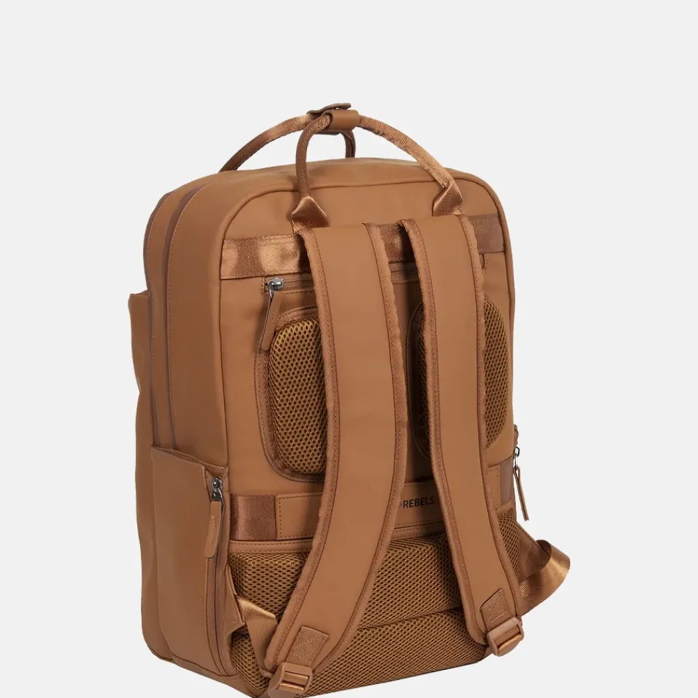 School Rugzakken | School Rugzakken^New Rebels William rugzak 15.6 inch cognac