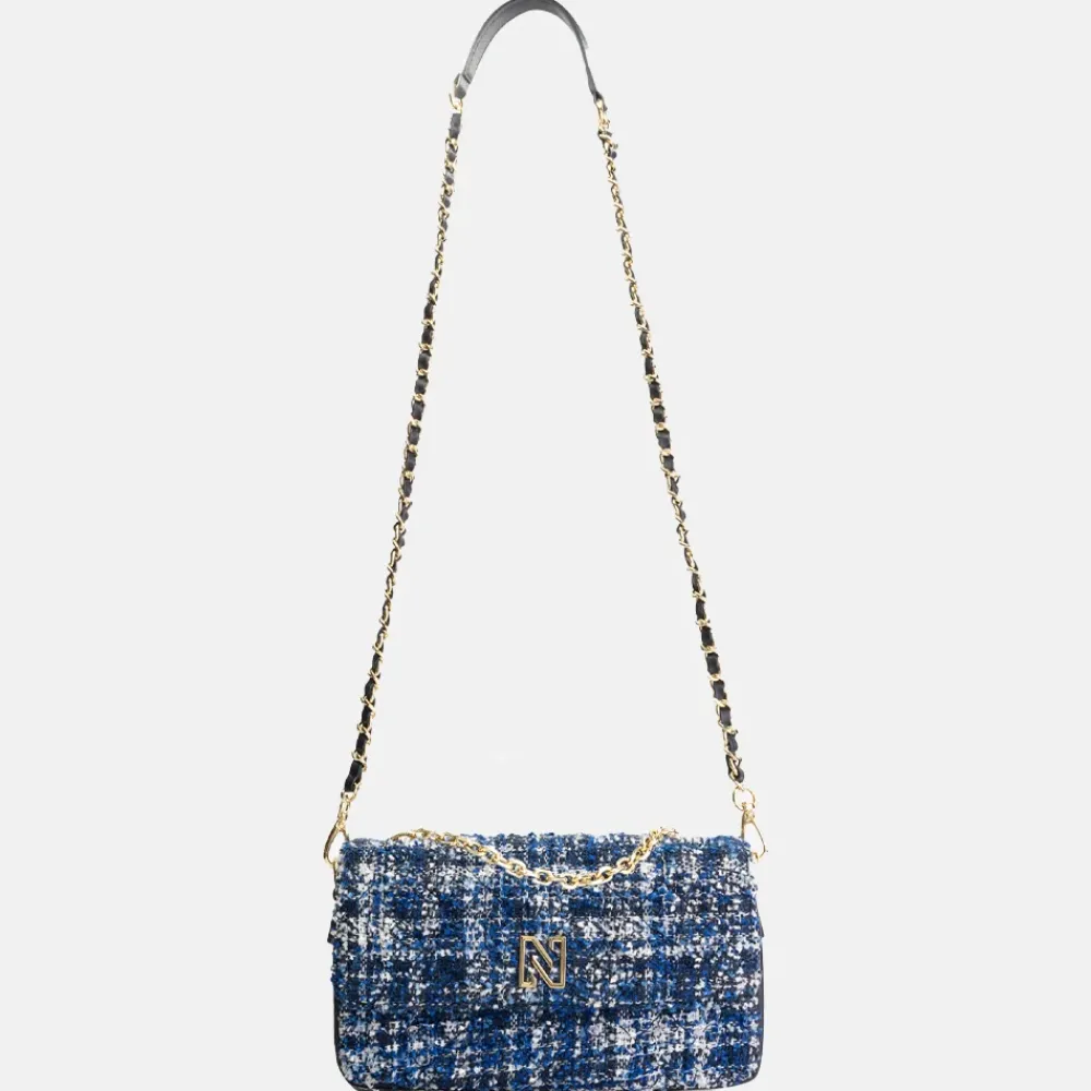 Schoudertassen^Nikkie Boucle Berkely schoudertas cornflower