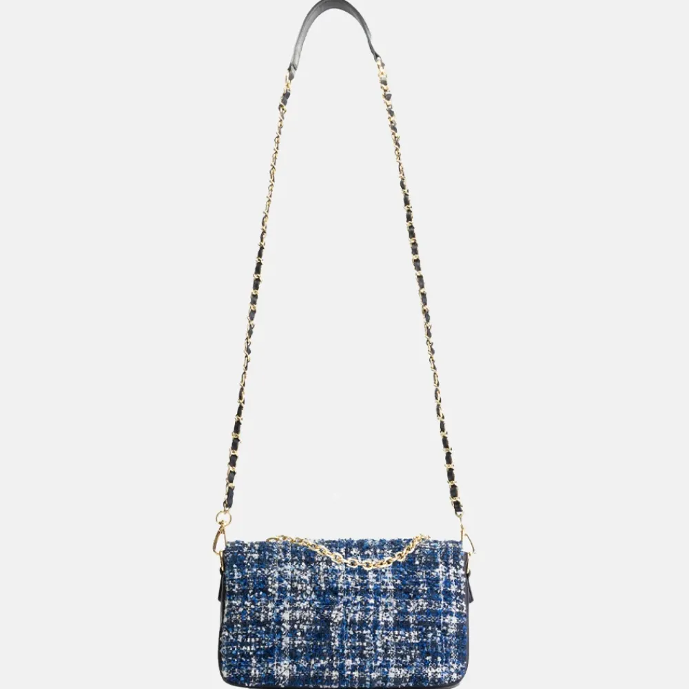 Schoudertassen^Nikkie Boucle Berkely schoudertas cornflower