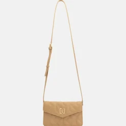 Schoudertassen^Nikkie Daxing Quilt schoudertas caramel