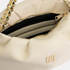 Schoudertassen^Nikkie Iseray schoudertas cream