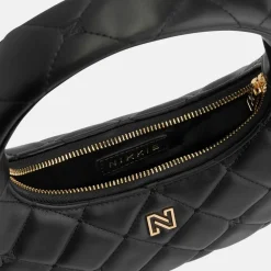 Schoudertassen^Nikkie Isla Diamond schoudertas black