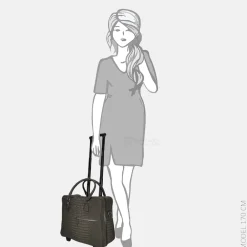 Business Trolleys | Business Trolleys^Olivia Lauren Maxine business trolley croco grijs