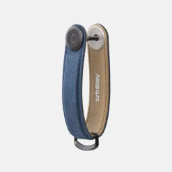 Sleuteletuis^Orbitkey 2.0 Waxed canvas navy blue