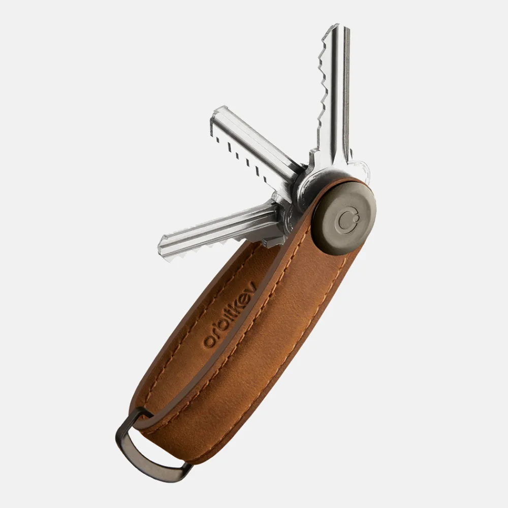 Sleuteletuis^Orbitkey 2.0 Crazy Horse sleuteletui chestnut brown/brown