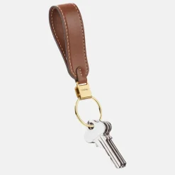 Sleutelhangers^Orbitkey Loop Keychain Leather caramel