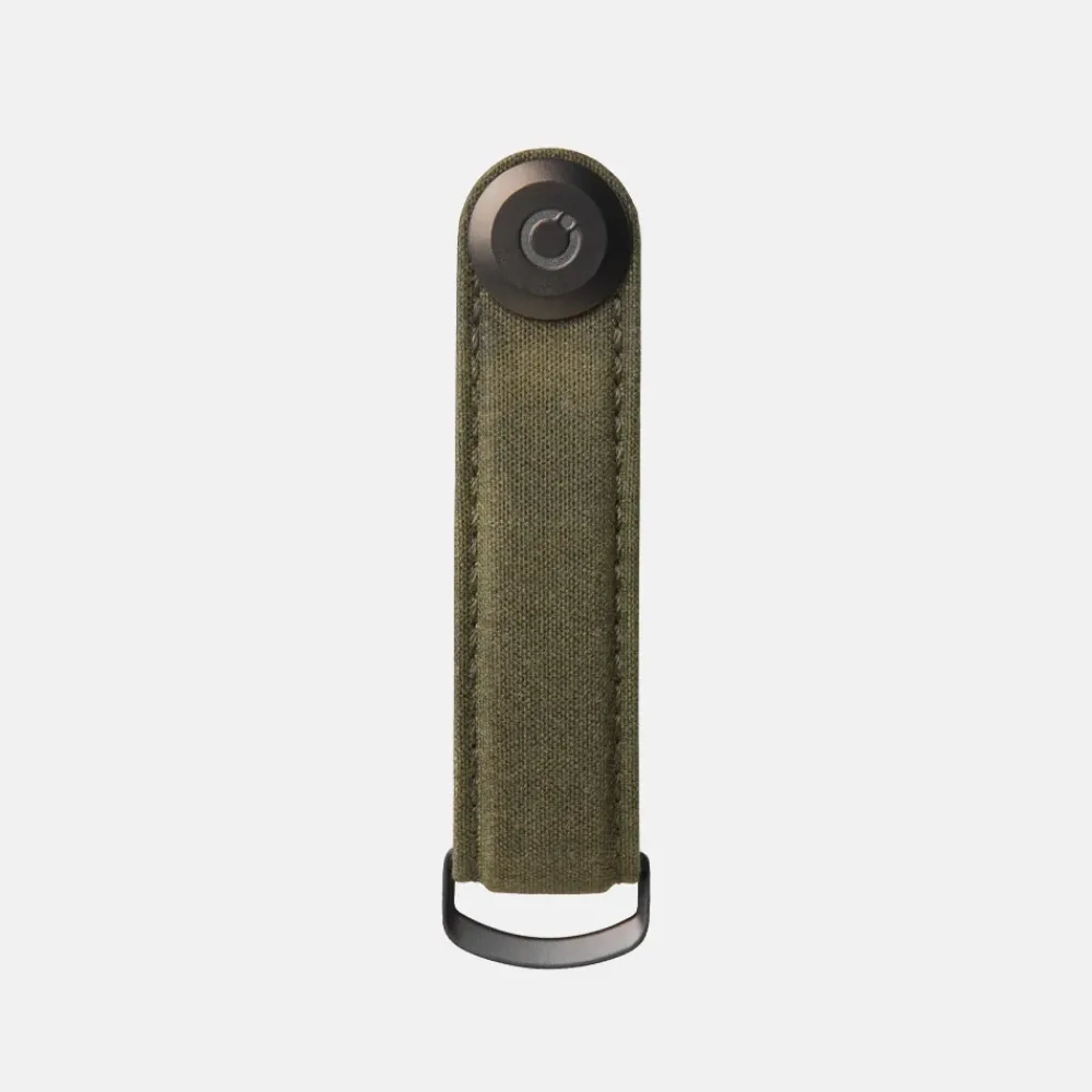 Sleuteletuis^Orbitkey 2.0 Waxed canvas sleuteletui khaki green