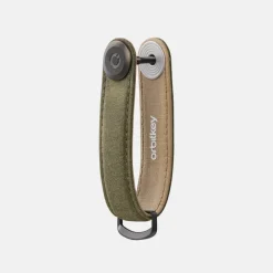 Sleuteletuis^Orbitkey 2.0 Waxed canvas sleuteletui khaki green