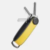 Sleutelhangers^Orbitkey Hybrid Leather sleutelhanger solar yellow