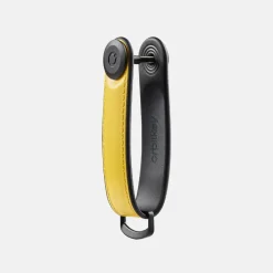 Sleutelhangers^Orbitkey Hybrid Leather sleutelhanger solar yellow