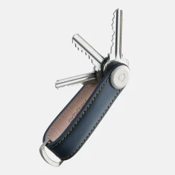 Sleuteletuis^Orbitkey Key Organizer 2.0 Leather navy/tan