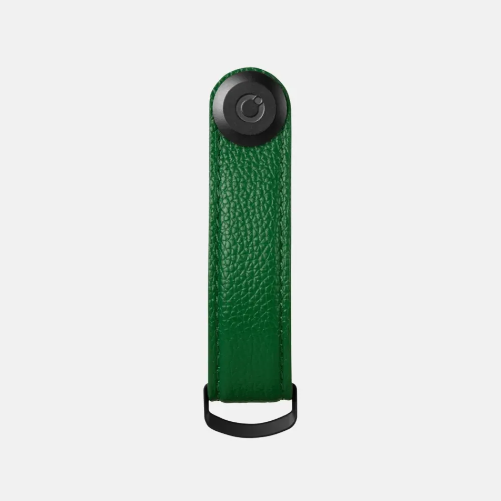 Sleuteletuis^Orbitkey Key Organizer 2.0 pebbled leather emerald