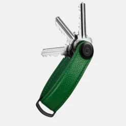 Sleuteletuis^Orbitkey Key Organizer 2.0 pebbled leather emerald