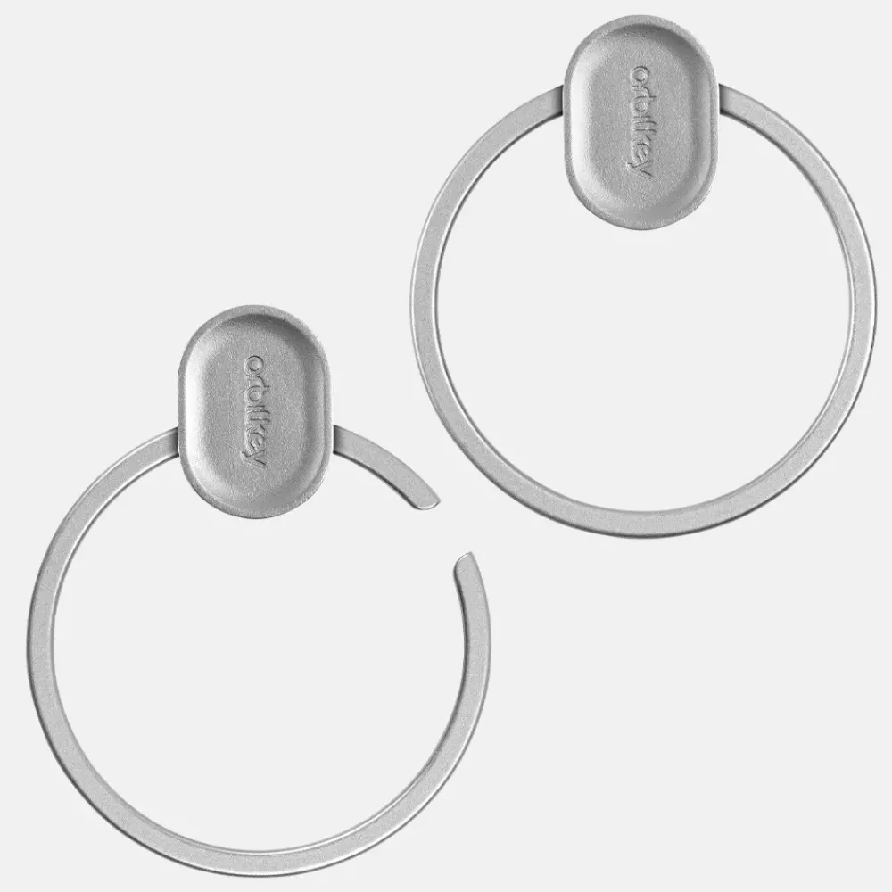 Sleutelhangers^Orbitkey ring v2 silver