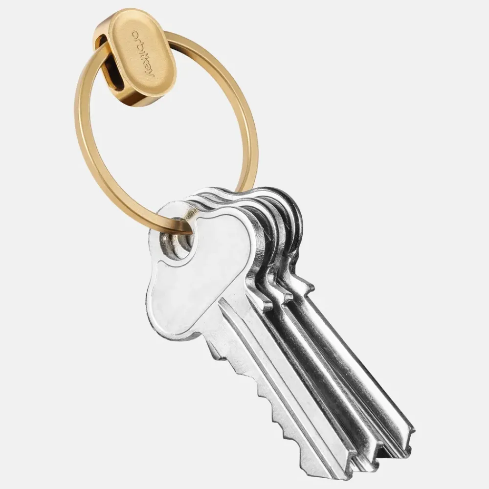 Sleutelhangers^Orbitkey ring v2 yellow gold