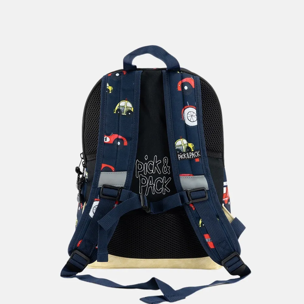 Kinderrugzakken Met Naam | Kinderrugzakken^Pick and Pack Pick & Pack Cars kinderrugzak M navy