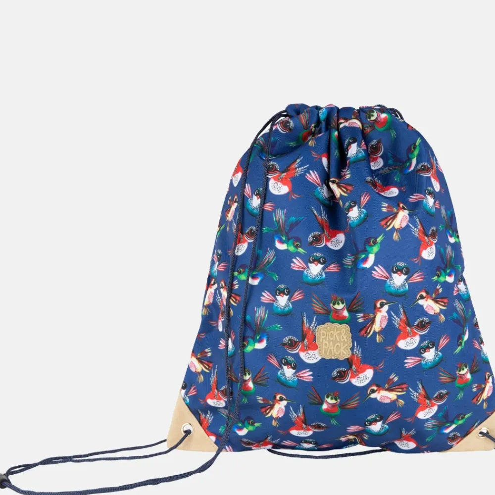 Kinderrugzakken | Kinderschooltassen^Pick and Pack Pick & Pack gymbag birds navy
