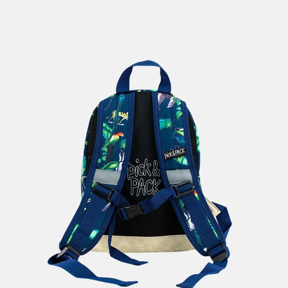 Kinderrugzakken Met Naam | Kinderrugzakken^Pick and Pack Pick & Pack Happy Jungle kinderrugzak S navy