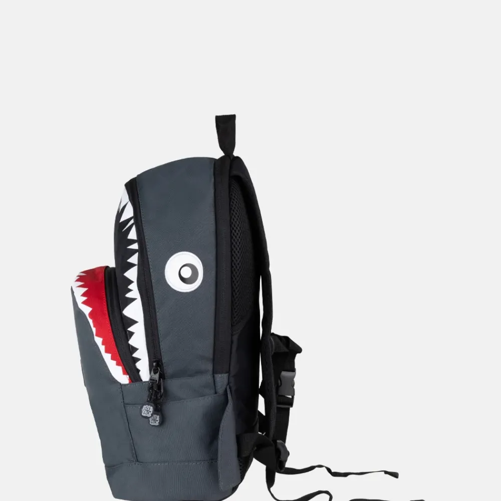 Kinderrugzakken Met Naam | Kinderrugzakken^Pick and Pack Pick & Pack Shark kinderrugzak M anthracite