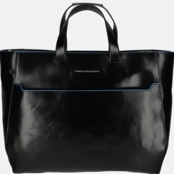 Schoolhandtassen | Dames Laptoptassen^Piquadro Blue Square laptopshopper 16 inch nero