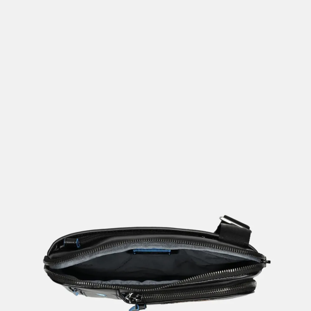 Schoudertassen^Piquadro crossbody tas nero