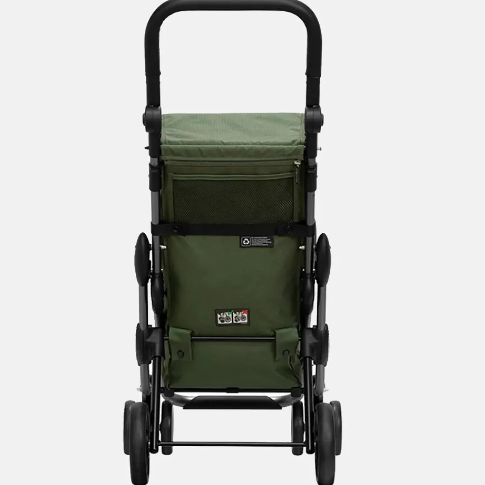 Boodschappentrolleys^Playmarket Go Up Premium boodschappentrolley olive